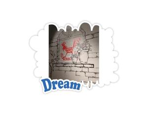 Red Rooster moulés Style Chinois Coupe Papier Mural Stickers Citation Rêve Vinyle Stickers