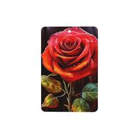 Red Rose Art Lot de 4 désodorisants de voiture durables pour homme et femme - Tablettes d'aromathérapie à suspendre - Carte parfumée - Pendentif de rétroviseur