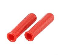 Red Rubber pour wheelbarrow Handles 2Pcs Non-Slip Grip Red Rubber(114 x 16mm)