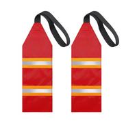 Red Safety Flag, 4.72inch Reflective Warning Marker for High Visibility Cargo Alert, Road and Water Travel Safety with Quick Deploy Function, Portable Structure for Cargo Identification, Canoe Boat
