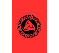 Red school notebook with a viking desing in the cover for Childrens and teenagers |100 page small square school notebook with calendar 2026 | Schoolar notebook, notebook, for Childrens, for teenagers