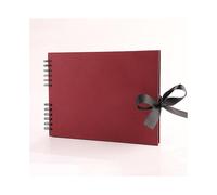 (Red) Scrap Book Scrapbook Photo Album 12 X 9 Inches Memory Books Guestbooks Diy Gift Scrapbooking Kits