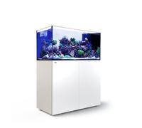 RED SEA-Aquarium eau de mer avec un meuble coloris blanc Reefer™ Peninsula P500 Red Sea - 125 x 60 x 160 cm