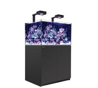 RED SEA-Aquarium eau de mer avec un meuble coloris noir Reefer™ Deluxe XL 300 Red Sea - 90 x 57,5 x 142 cm