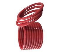 Red Silicone O-Ring, 130mm OD, 120mm ID, 5mm Width, VMQ Metric Seal Gasket, 5 Pcs