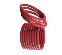 Red Silicone O-Ring, 42mm OD, 32mm ID, 5mm Width, VMQ Metric Seal Gasket, 10 Pcs