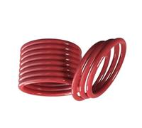 Red Silicone O-Ring, 98mm OD, 88mm ID, 5mm Width, VMQ Metric Seal Gasket, 5 Pcs