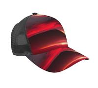 Red Sky at Night Casquette de baseball respirante Motif ciel étoilé Confortable Tendance Été Extérieur Multi-Scène Utilisation