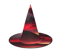 Red Sky At Night Chapeau de sorcière unisexe pour Halloween, fêtes de Noël, carnavals et cosplay