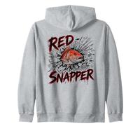 Red Snapper Offshore Pêche en Eau salée Folie Sweat à Capuche