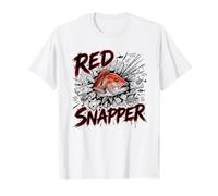 Red Snapper Offshore Pêche en Eau salée Folie T-Shirt