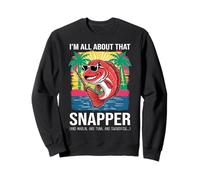 Red Snapper Whisperer Fish Lover Pêche en Eau salée Océan Sweatshirt