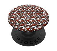 Red Soccer Boys Moms Players Team Hearts Loves Sports PopSockets PopGrip Adhésif
