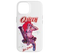Red Sonja Ben Caldwell Comic Synthwave Queen Starlet Glitch Coque pour iPhone 14