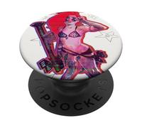 Red Sonja Ben Caldwell Comic Synthwave Queen Starlet Glitch PopSockets PopGrip Adhésif