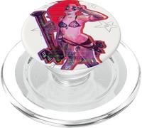 Red Sonja Ben Caldwell Comic Synthwave Queen Starlet Glitch PopSockets PopGrip pour MagSafe