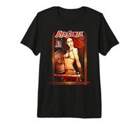 Red Sonja Jenny Frison Bande dessinée Art Warrior Queen Épée T-Shirt Haut de Gamme