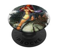 Red Sonja Marc Silvestri Couverture de Bande dessinée She-Devil Woman Warrior PopSockets PopGrip Adhésif