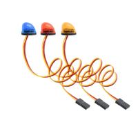RED SPIDER - lampe LED multifonction, lumière stroboscopique/clignotante/rotatif pour modèle de voiture 1/10 RC 1:14, tracteur Tamiya Engineeri blue