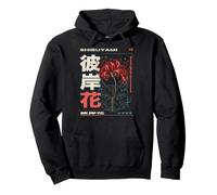 Red Spider Lily Japonais Goth Cyberpunk Anime Y2K Sweat à Capuche