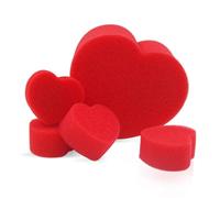 Red Sponge Magic Prop - Close Up Magic Kit, Soft Sponge Balls for Street | Performance Heart Shaped Prop with Appearing Effects, Professional Accessories for Adults, Stage Illusion Set