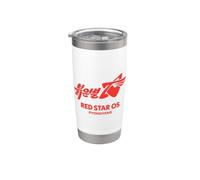 Red Star OS Pyongyang Nerd Tech Navigateur Web Corée du Nord Gobelet isotherme en acier inoxydable double paroi