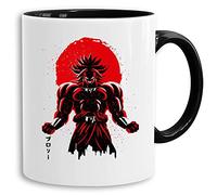 Red Sun Broly - tasse à café Mug cadeau Son Ruffy Luffy Zoro Saitama One Dragon Master Goku Ball Vegeta Roshi Piece Db, Farbe2:Blanc