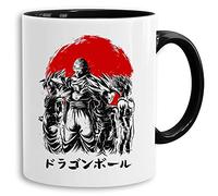 Red Sun Team - tasse à café Mug cadeau Son Ruffy Luffy Zoro Saitama One Dragon Master Goku Ball Vegeta Roshi Piece Db, Farbe2:Blanc