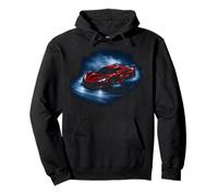 Red Supercar Racing Smoke Speed Sweat à Capuche