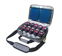 Red Suricata Petit Sac Isotherme Repas - Mini Glacière mince et plate pouvant contenir 10 canettes de boisson, 2 pains de glace réutilisable inclus - l'ultime petit sac isothereme pour homme