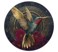 Red-Throated Hummingbird, Flowers, Datura 1000pcs (67.5x67.5cm) Puzzles Adaptés Aux Adultes Et Aux Personnes Âgées De 14 Ans Et Plus