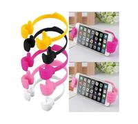 (Red)Thumbs Up Mobile Cell Phone Holder Movie Watching Lazy Bed Desktop Mount Stand