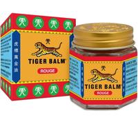 Red Tiger Balm With Heating Effect-Contains Camphor And Menthol-For Athletes,Before Exercise Or Everyday Tension,Reduces Tension Through Massage-19g