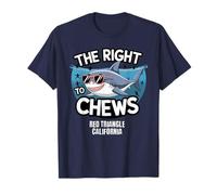 Red Triangle California Le droit de mâcher le grand requin blanc T-Shirt