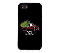 Red Truck with Christmas Tree Vintage Gifts Merry Christmas Coque pour iPhone SE (2020) / 7/8