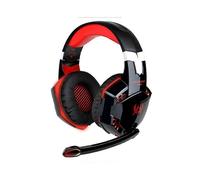 (Red) Upgrade Headset Gamers LED Light Noise Cancelling Stereo Gaming Headphones