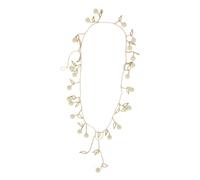 RED Valentino - Élégant collier beige avec des pendentifs et des perles en forme de feuille. - Femme - Accessoires - Beige - Taille: ONE Size