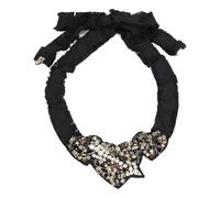 RED Valentino - Ribbon Necklace - Femme - Accessoires - Noir - Taille: ONE Size