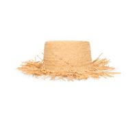 RED Valentino - Summer Cylindrical Straw Hat - Femme - Accessoires - Beige - Taille: S