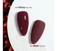 Red Vernis À Ongles Gel, 16 Ml Soak Off Séchage À La Lumière Uv Pour Nail Art Manucure À La Maison, 1149 Dark Red Cherry