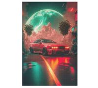 Red Voiture de Sport Puzzles Adulte 1000 Pieces Cadeau Famille Puzzle Classique 3D EnfFourmisJouet en Bois Cadeau Unique 78×53cm