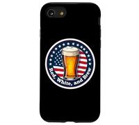 Red White And Brew American Patriot Beer Lover 4 juillet USA Coque pour iPhone SE (2020) / 7 / 8