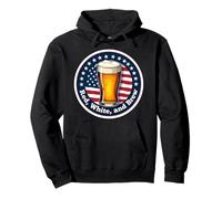 Red White And Brew American Patriot Beer Lover 4 juillet USA Sweat à Capuche