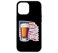 Red White And Brew American Patriot Beer Lover USA 4 juillet Coque pour iPhone 12 Pro Max