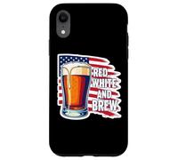Red White And Brew American Patriot Beer Lover USA 4 juillet Coque pour iPhone XR