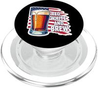 Red White And Brew American Patriot Beer Lover USA 4 juillet PopSockets PopGrip pour MagSafe