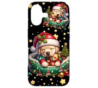 Red White Green Christmas Dog for Xmas Golden Retriever Mom Coque pour iPhone 17