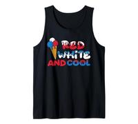 Red Whitle and Cool Ice Cream America Indepedence Day Débardeur