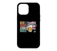 Red Wine and Booze Drink Beer American Flag 4th of July Coque pour iPhone 12 Pro Max