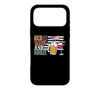 Red Wine and Booze Drink Beer American Flag 4th of July Coque pour iPhone 17 Pro Max